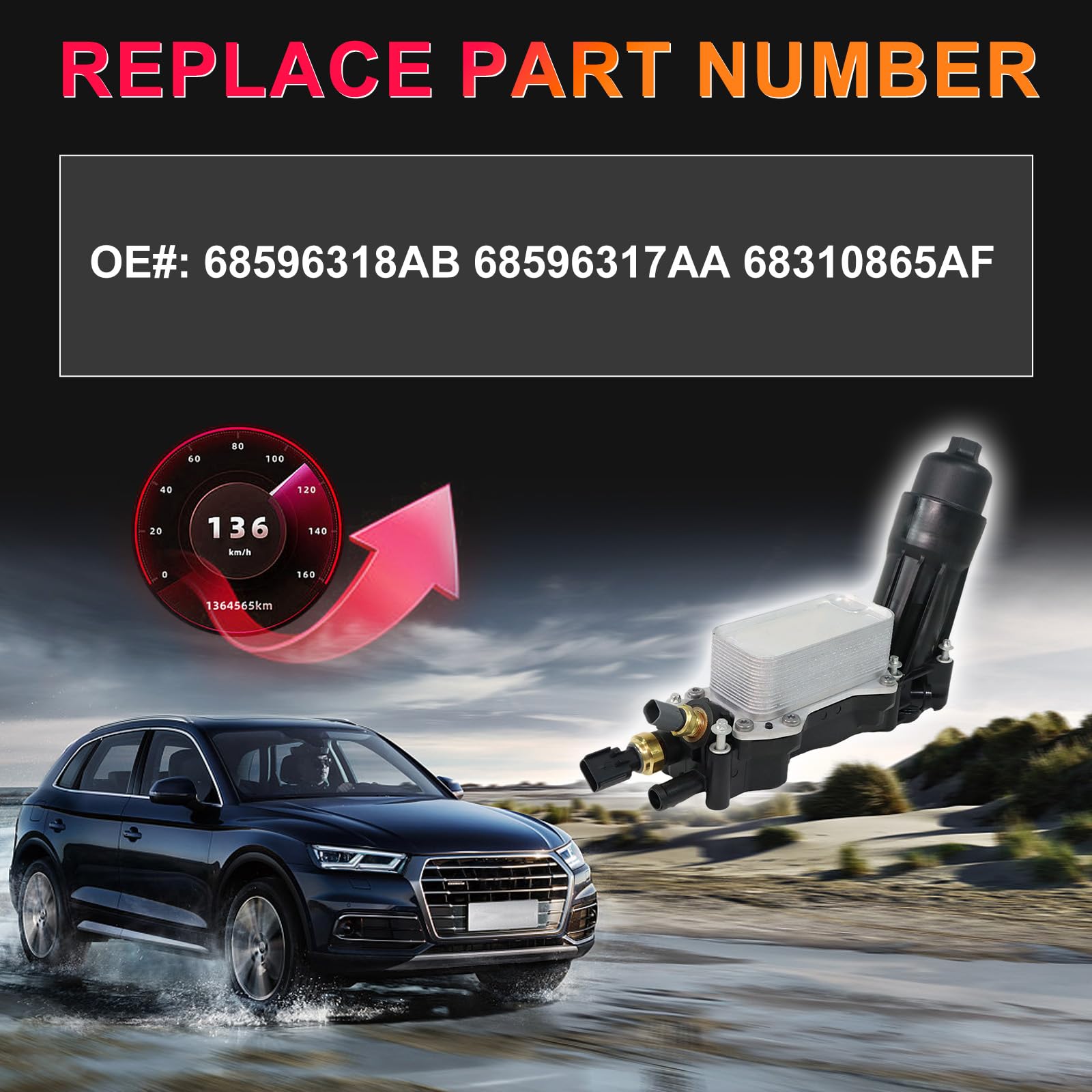 Amazon.com: INGKAN 68596317AA 68310865AF Oil Filter Housing 