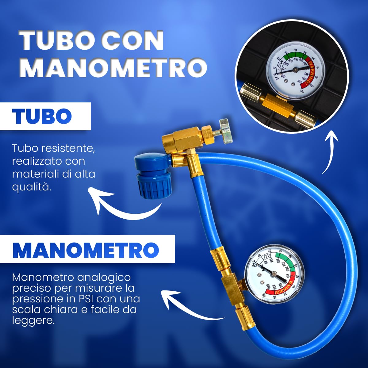 Ricarica Clima Auto R134a Fai da Te - Gas Refrigerante con Olio Lubrificante - Kit 2-in-1 per Climatizzatore Auto 1995–2016- Equivalente a 755g di Gas R134a