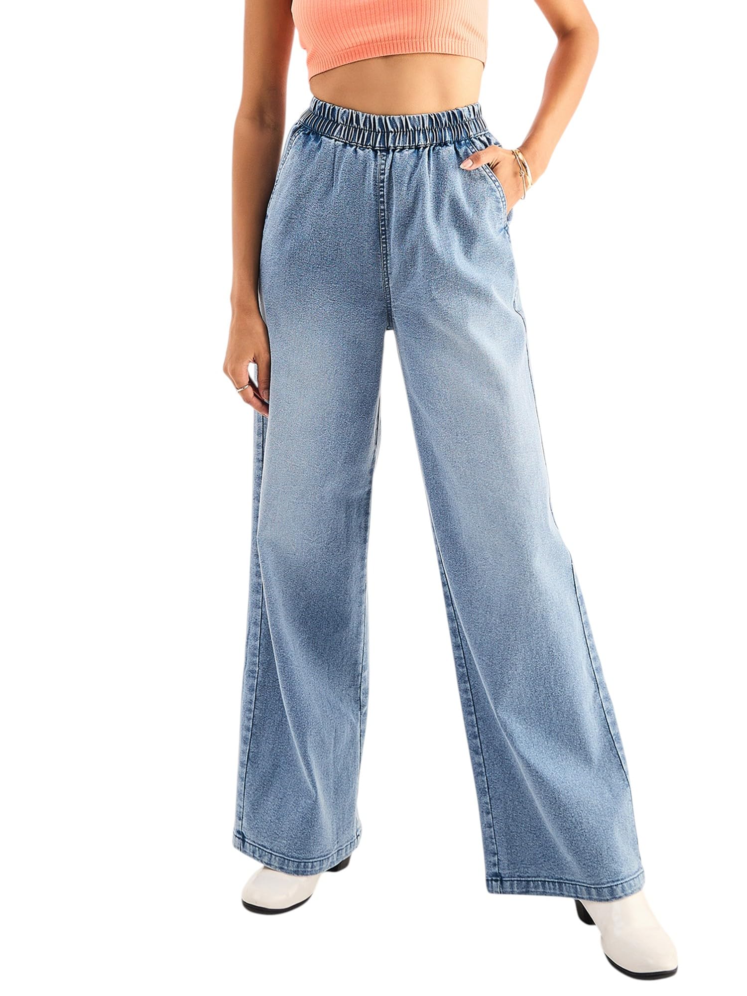 Women's Straight Jeans-image-48