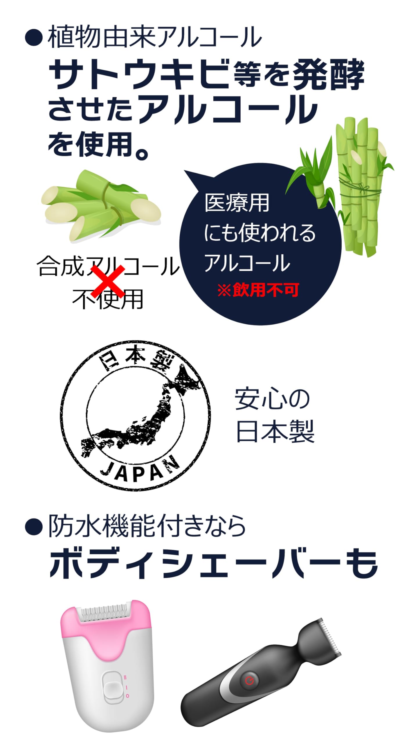 Amazon.co.jp: クリンニュオール 電気 シェーバー アルコール 洗浄液