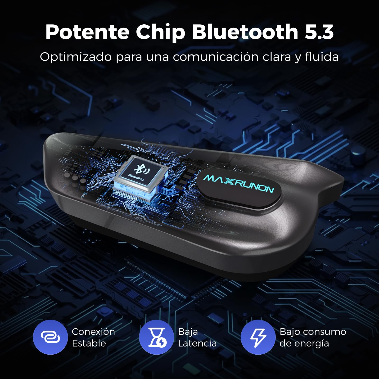 2Y Intercomunicador Casco Moto Bluetooth, 2 Motociclistas Intercom, Cancelación de Ruido, Emparejamiento Universal, Audio Multitarea, IPX5, FM