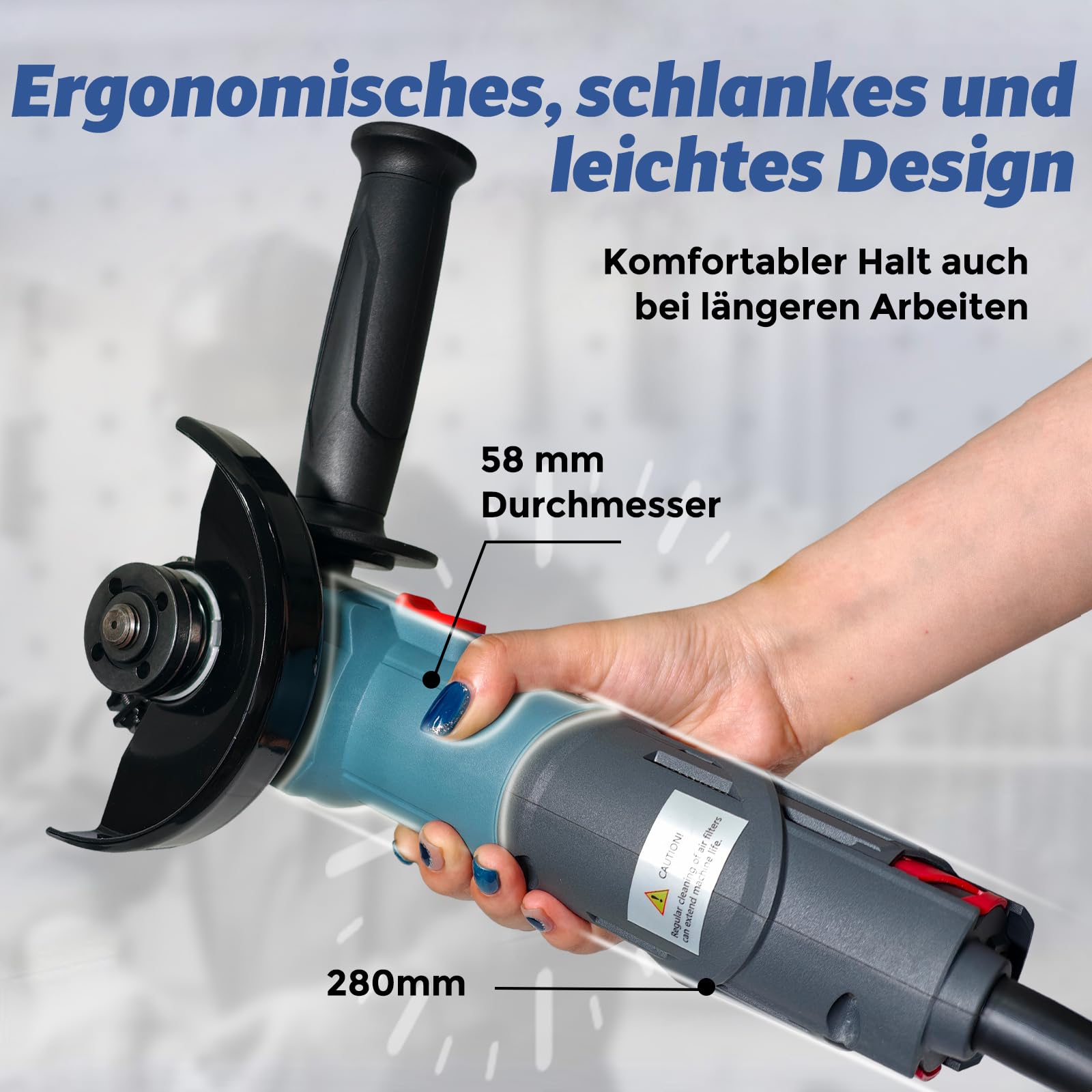 FANZTOOL Szlifierka kątowa bezszczotkowa 2100 W 125 mm z walizką
