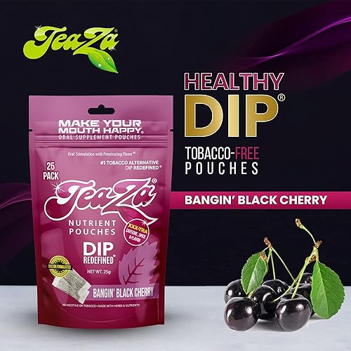 Miniatura 7 de TeaZa Bolsas energéticas  Sin tabaco masticable sin nicotina, tabaco alternativo sin humo y alternativa al tabaco de inmersión saludable para