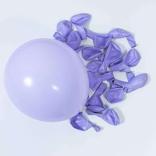 Miniatura 5 de Kit de guirnalda de arco de globos de color morado macarrón, globo morado macarrón, 133 piezas para cumpleaños, revelación de género, baby shower,
