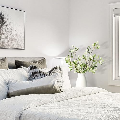 Miniatura 7 de Melorca&Guilla Plantas Artificiales, 4PCS 35.4" Ramas Falsas Verdes para Jarrón, Plantas Artificiales para Tienda Jardín Oficina Decoración