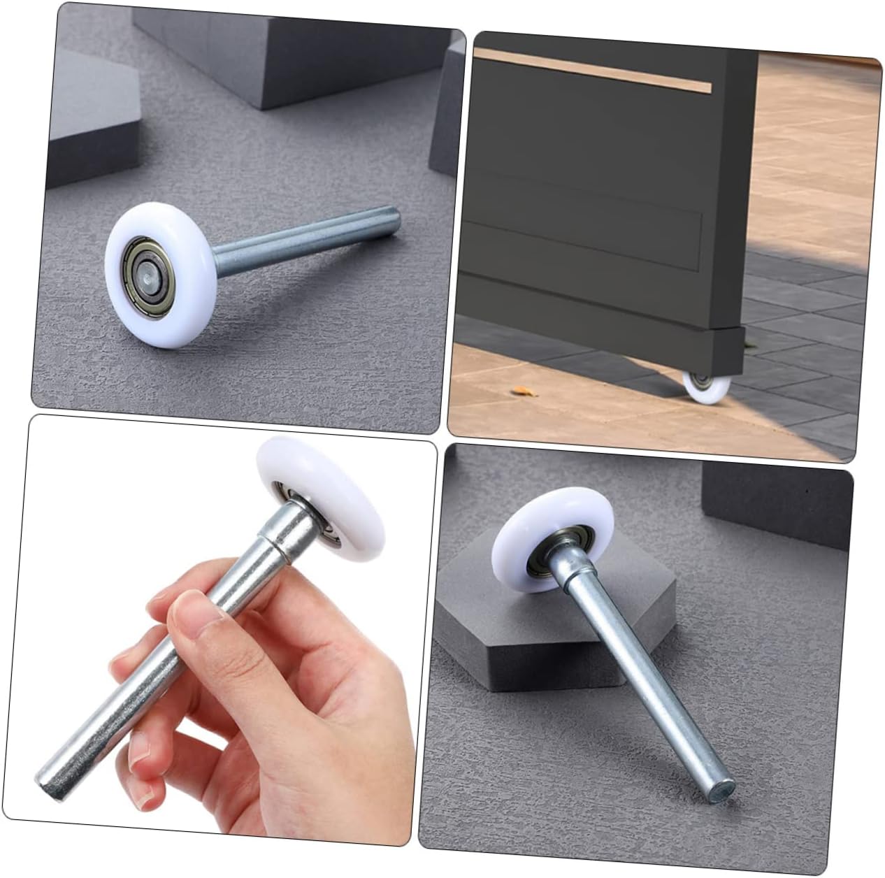 SHINEOFI 2Pcs Nylon Roller with Stem for Garage Door Replacement Durable and Easy to Install Fits Residential Doors Up to Feet Quiet Operation for Smooth Performance