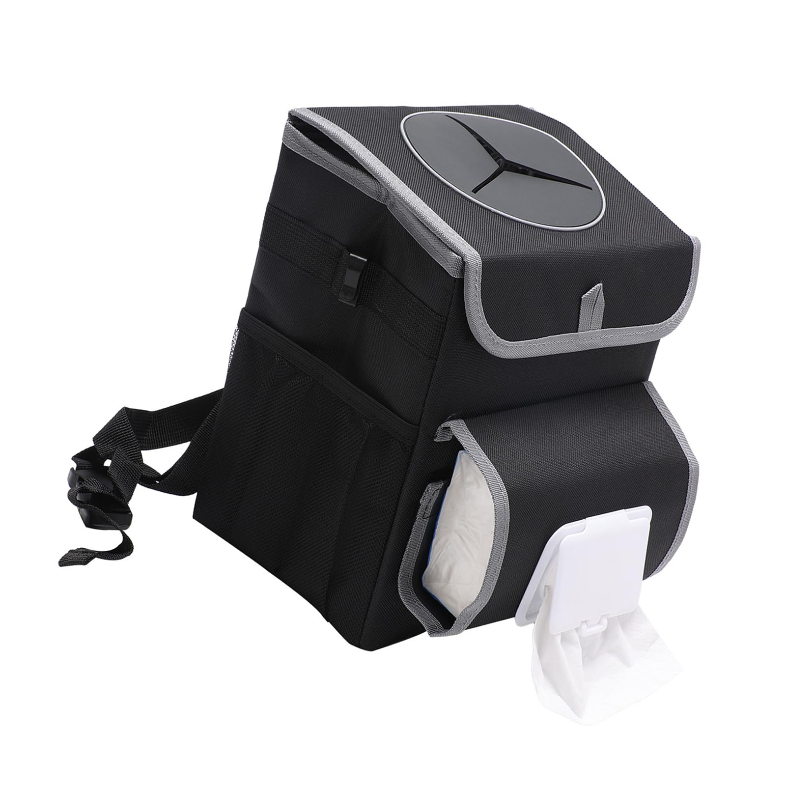 Car Organizers Back Seat Tissue Holder, Hanging Organizers, Waterproof Fabric Small Trash Tissue Holder Bag Backseat