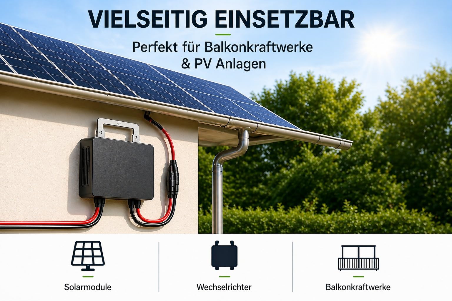 35Fahrenheit Solarkabel 6mm2 PV Kabel 2x15m rot/schwarz Photovoltaik Kabel mit Stecker Solarleitung 6mm2 Balkonkraftwerke