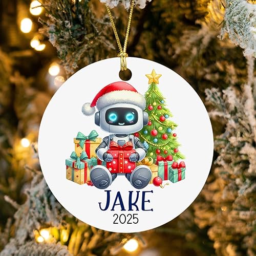 Vista 83 de BigTees Adorno de dinosaurio de Navidad 2023, adornos de Navidad personalizados, adornos de nombre de dinosaurio personalizados, decoración