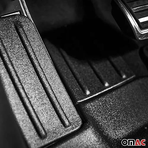 Miniatura 8 de OMAC Alfombrillas de automóvil prémium para Jeep Grand Cherokee 2011-2020  Kit de forro moldeado 3D de goma para todo tipo de clima, moldura