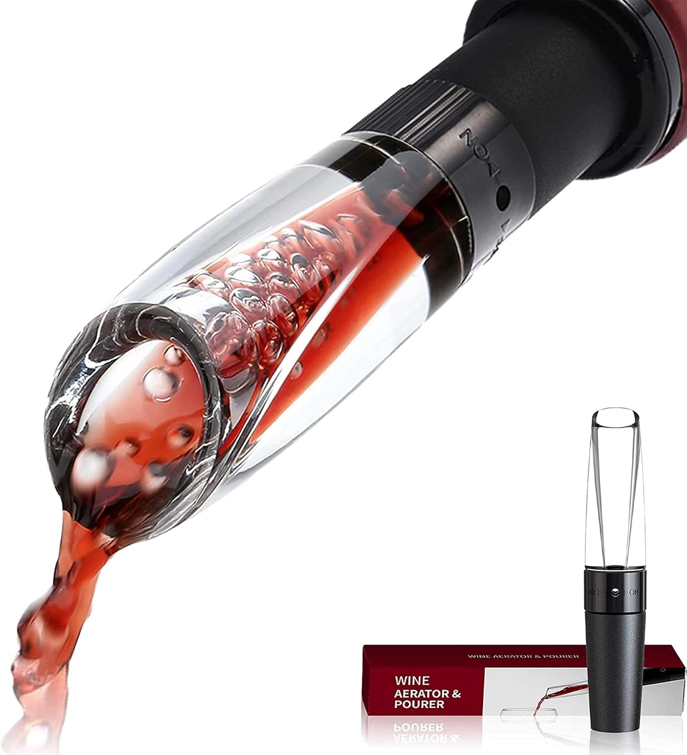 Wine Aerator, New 2021 Wine Air Aerator, Luxury Pourer Pour Spout, 2in1 Decanter