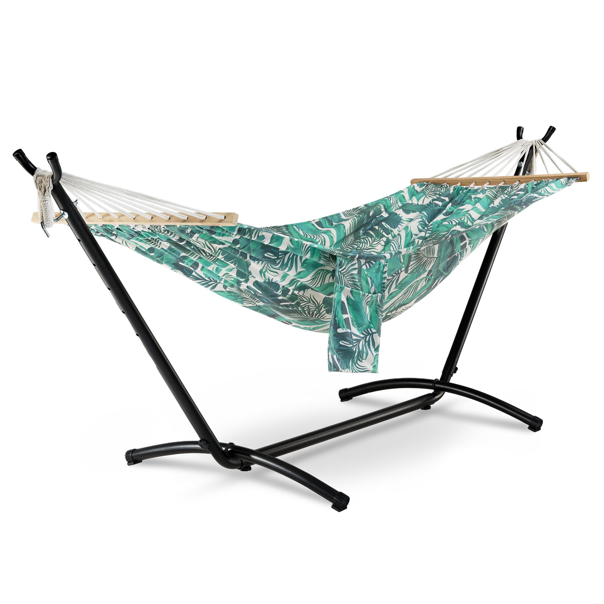 Vonhaus Hammock With StandFreestanding 1 Person Hammock With Adjustable FrameTravel Bag For GardenBeachCamping & Outdoors from B&Q