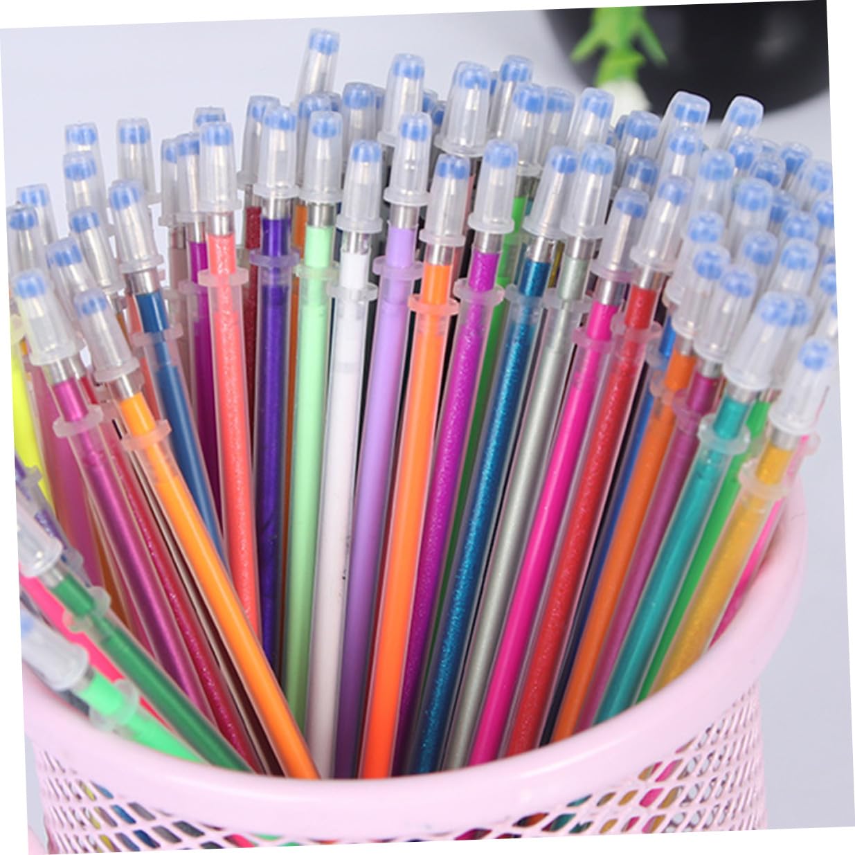 SEWACC 300 Pièces Recharges Stylos Gel Couleur Pointe Fine Encre pour Dessin Scrapbooking Bureau École