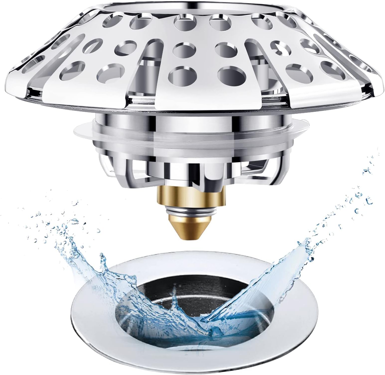 Universal Toe Touch (Tip Toe, Foot Actuated) Bath Tub