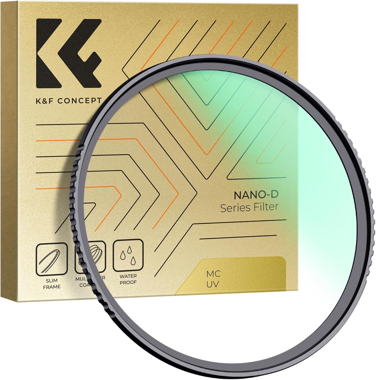 K&F CONCEPT 72mm UV Filter - Super Clear 24 Layers Multi Coated Ultraviolet Protection Lens Filter for DSLR Lens 72mm (Nano-D Series)