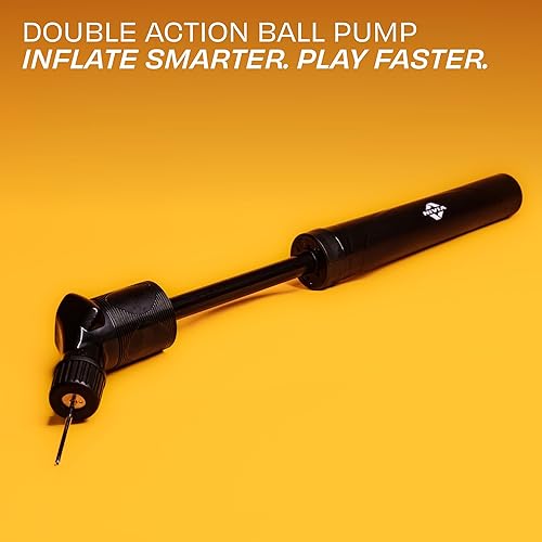 Miniatura 2 de Bomba de bola de doble acción, con bomba de aire de aguja para fútbol deportivo, voleibol, baloncesto, rugby, pelota de fútbol, otras pelotas