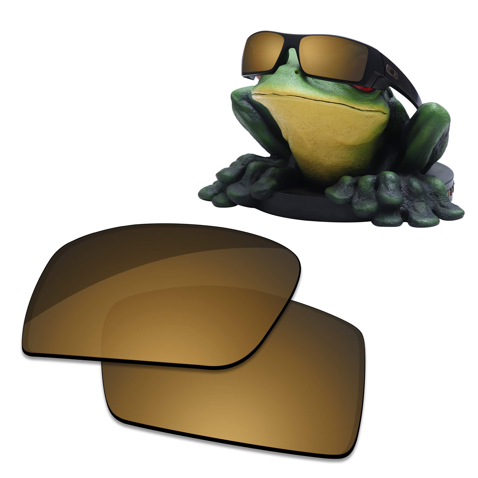 Acefrog Men's Tungsten Gold - Inar Coated Polarized Ar Coated Polarized Replacet Lenses For Oakley Gascan Oo9014 Sunglasses - Moss Green