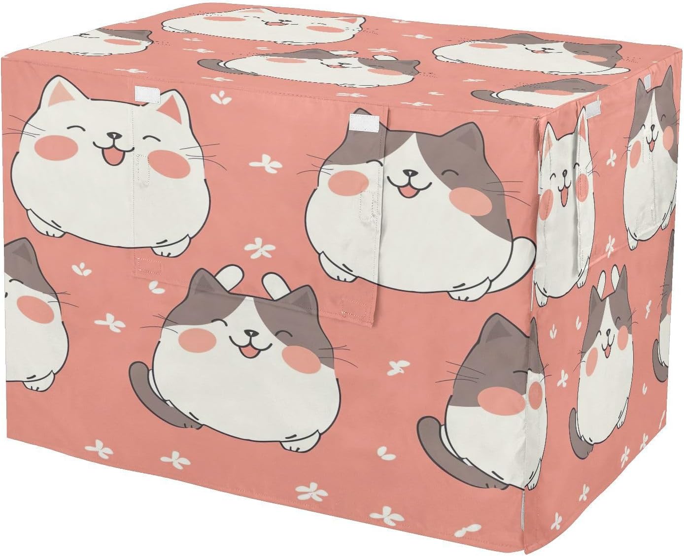 YETTASBIN Cute Cat Dog Crate Cover, Universal Fits 36 Inch Wire Cages