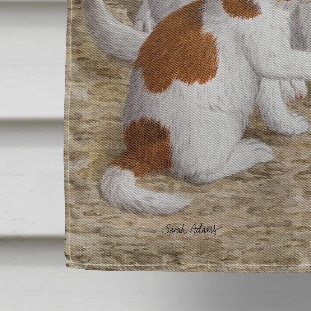 Caroline's Treasures ASA2167CHF Jack Russell Terriers House Flag Large Porch Sleeve Pole Decorative Outside Yard Banner Artwork Wall Hanging, Polyester, House Size, Multicolor