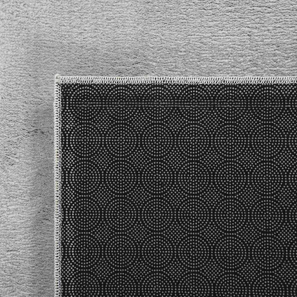 vidaXL Tapis Shaggy Doux Lavable 160x230 cm Antidérapant Gris