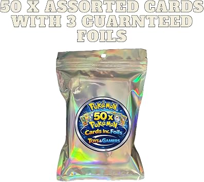 100 Pokémon Cards Bulk Bundle | 3 Shiny Foil Holo Cards | Uncommons & Commons Assorted Lot | Official Cards from TCG Packs with Shinys - Toys & Gamers