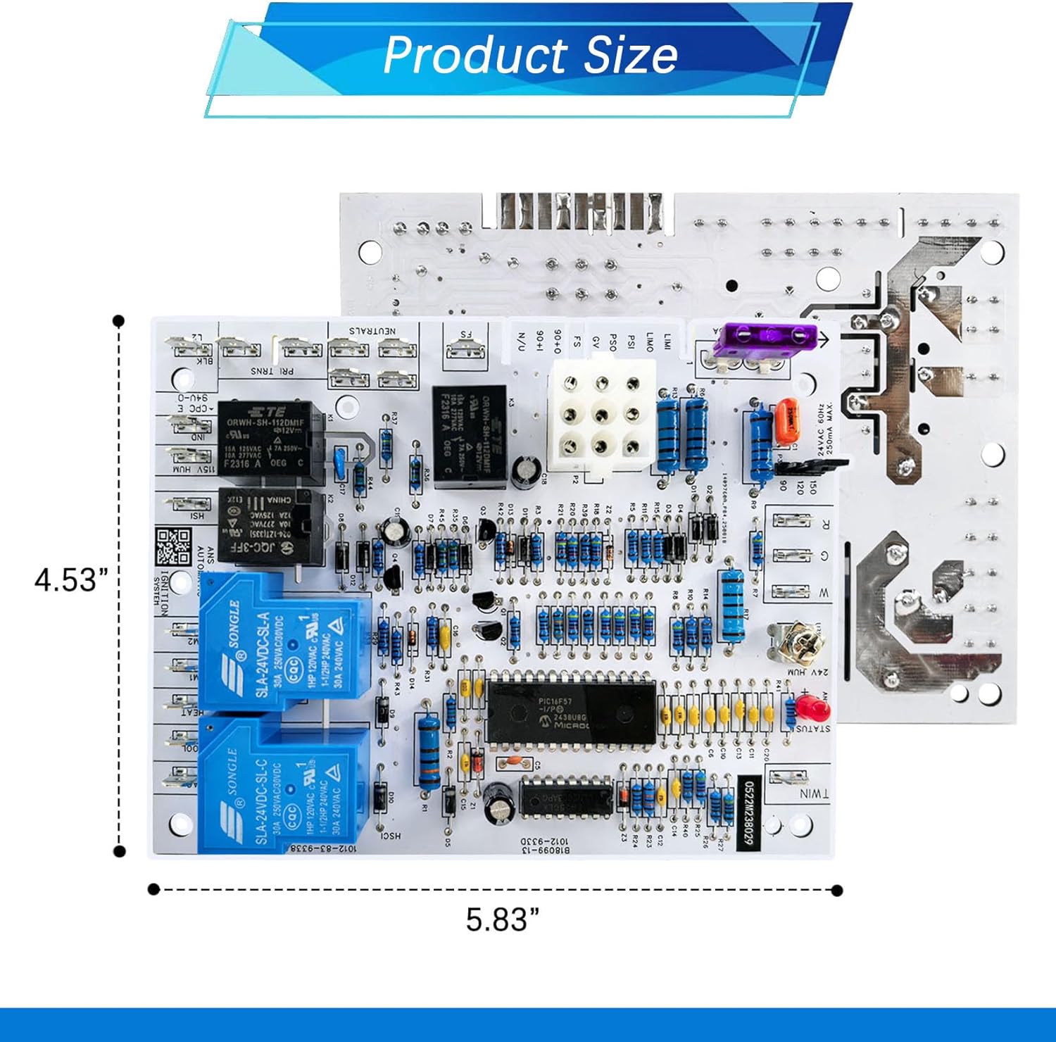 B18099-13 Furnace Control Circuit Board Replacement for Janitrol Control Board Panel