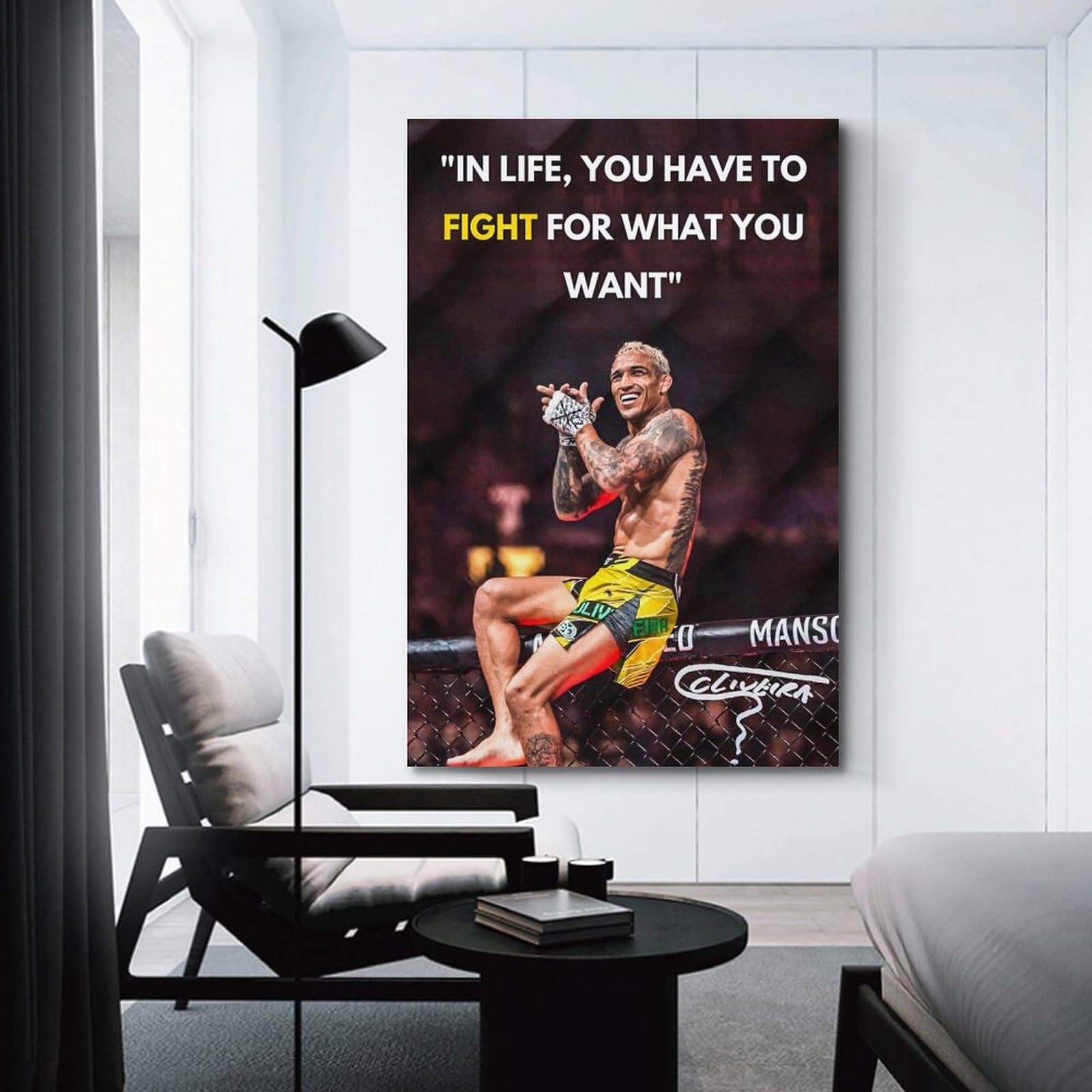 Poster Charles Oliveira Su Tela 60x90 Cm – Stampa Vintage Per Soggiorno E Camera Da Letto, Senza Cornice