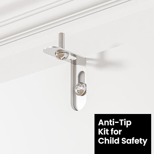 Miniatura 6 de Estantería geométrica blanca de 5 niveles, en forma de S, juego de 2 estanterías modernas de 62.6 pulgadas de alto, estante de exhibición decorativo