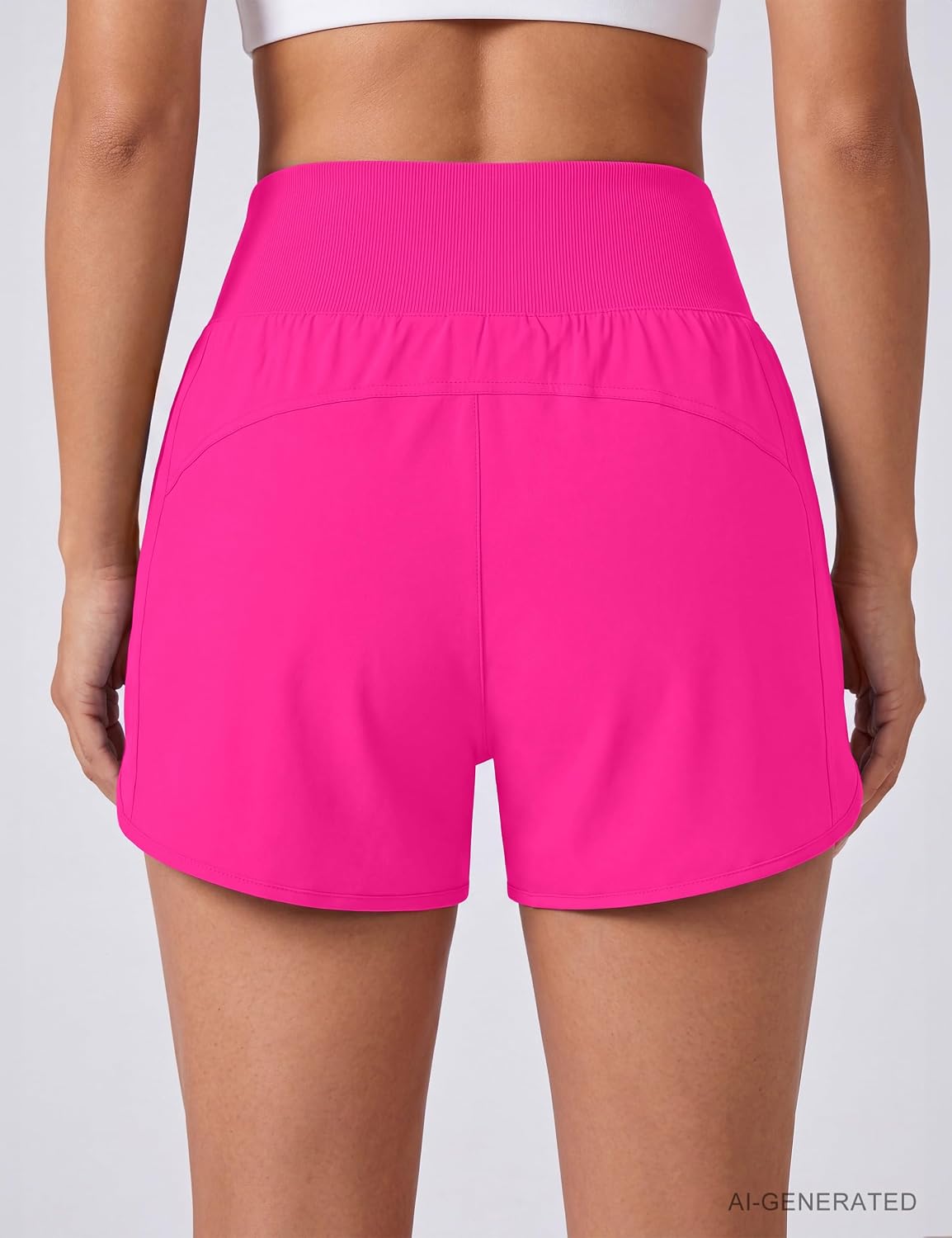 BMJL Athletic Shorts for Women 2.5" High Waisted Workout with Zipper Pocket image 2