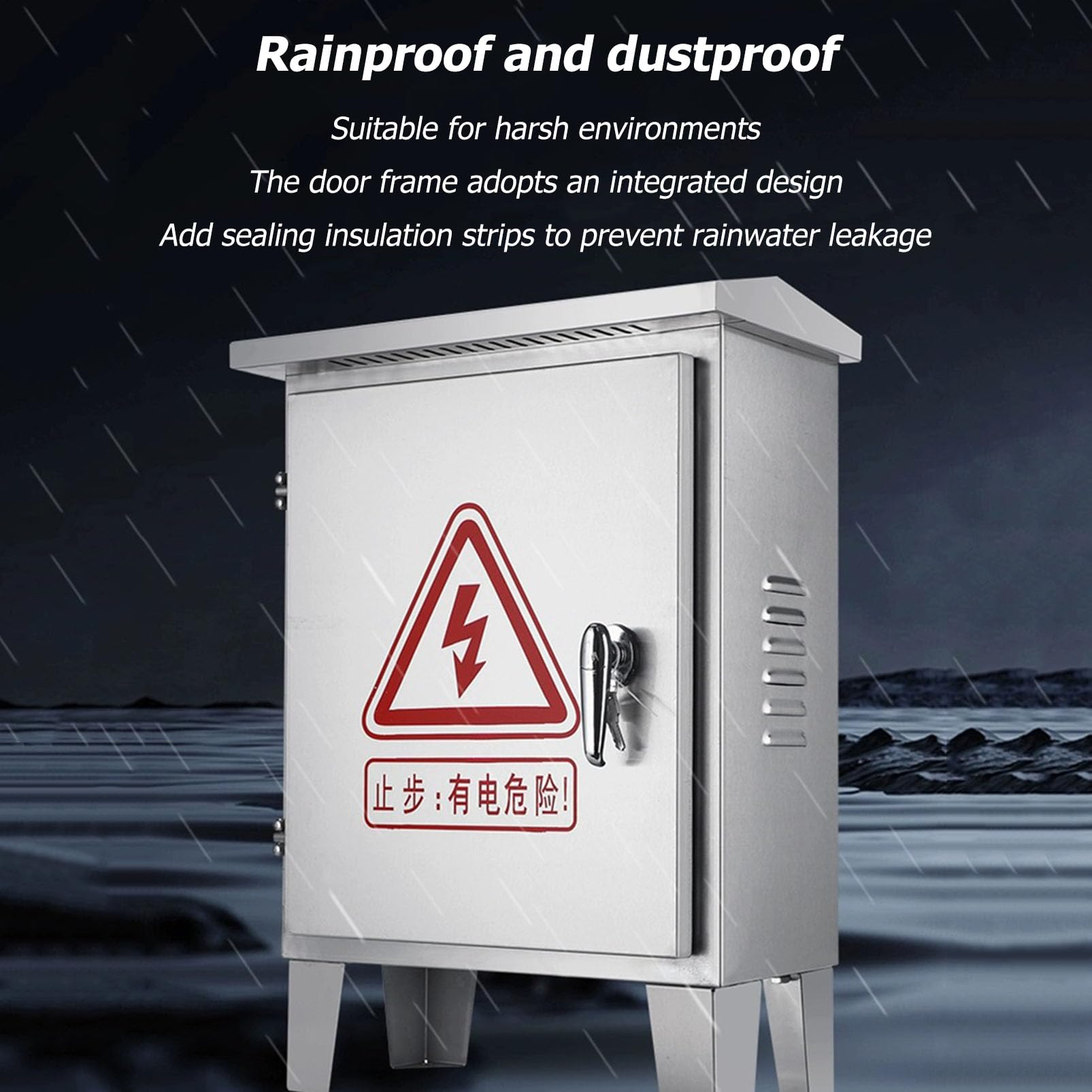 Kaltgewalzter Stahl Verteilerkasten 30x25x15cm - Elektrogehäuse Mit Schloss