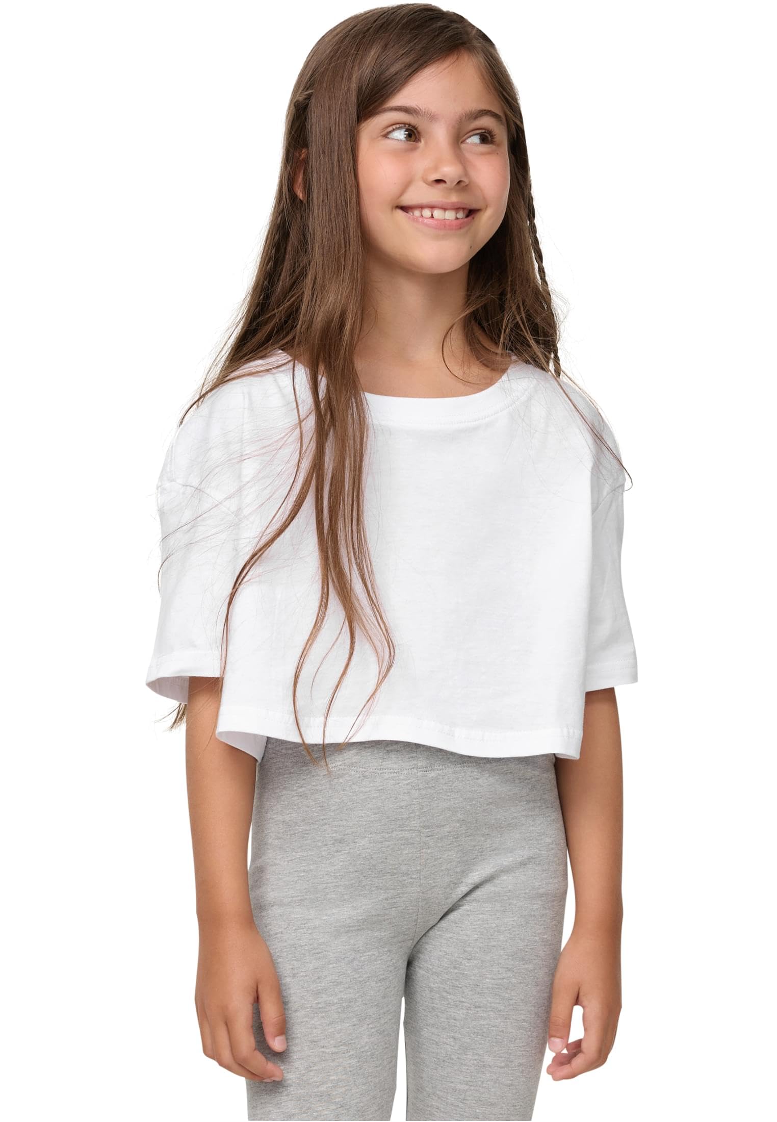 Urban Classics Damen Girls Short Kimono Tee