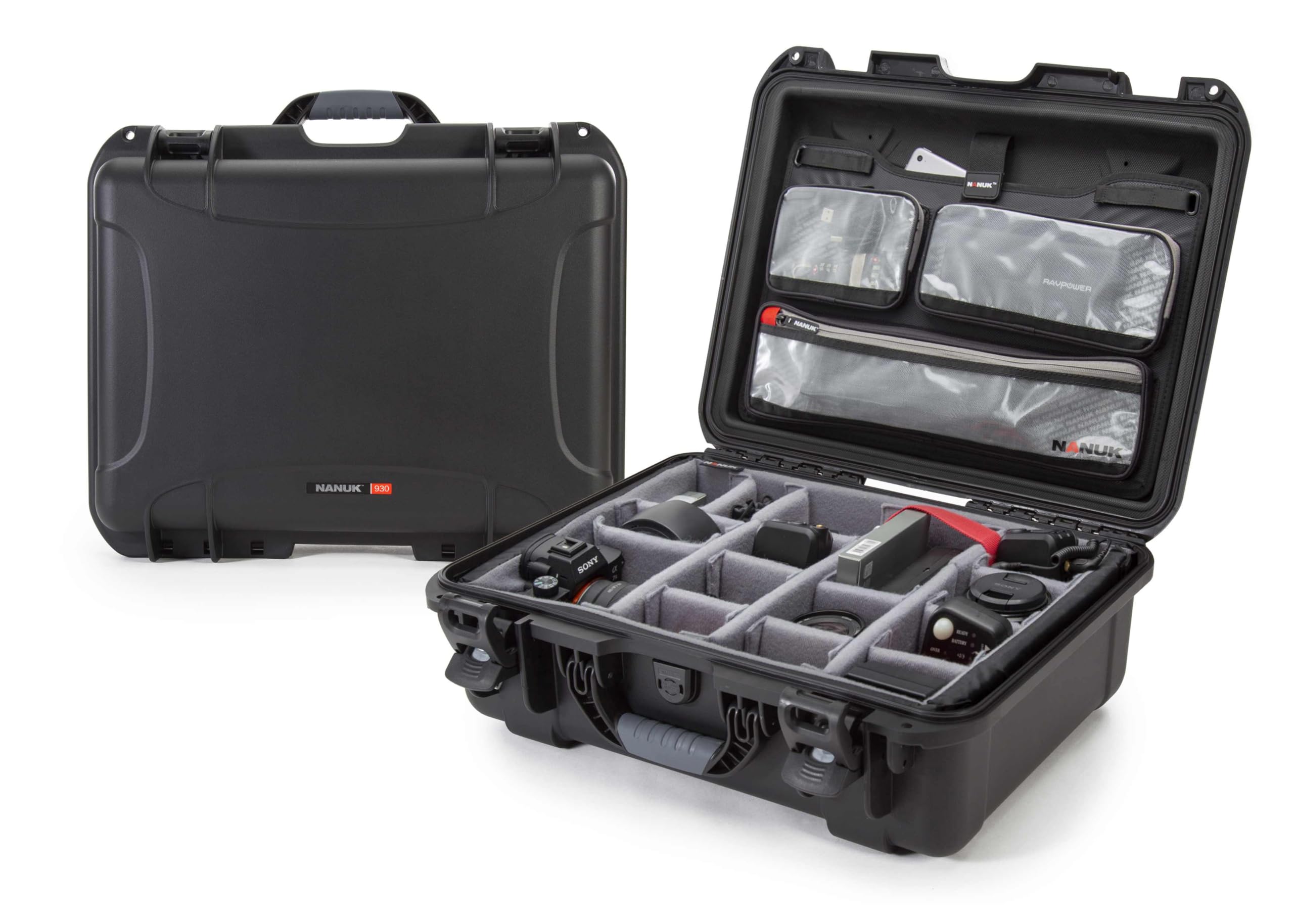Amazon.com : NANUK 930 Waterproof Hard Case with Lid Organizer and