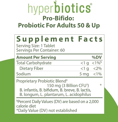 Miniatura 3 de Apoyo probiótico Pro-Brifido específico para edades 50+ (bifidobacterium) 15 veces más eficaces que las cápsulas de probióticos con tecnología