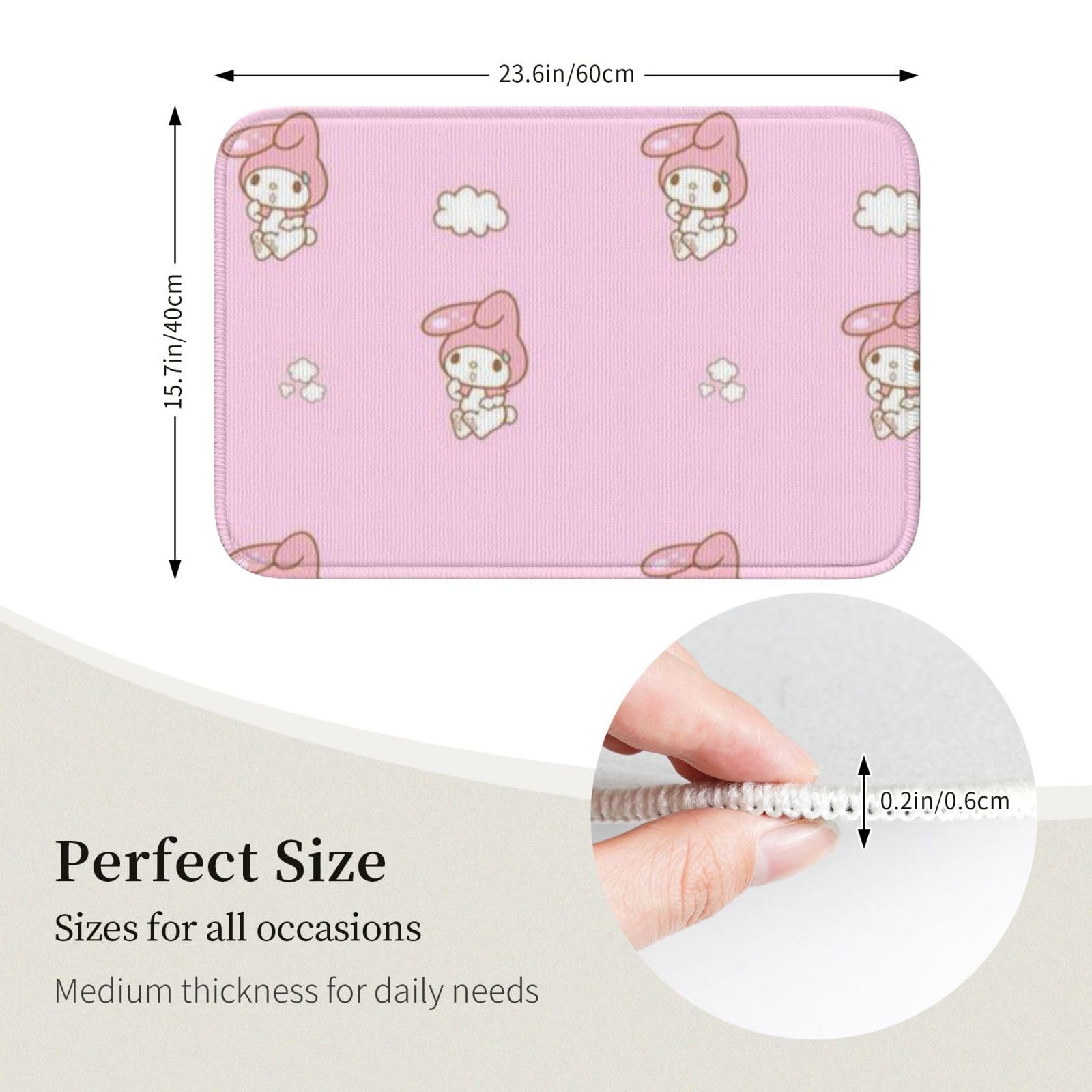 Amazon | マイメロディ バスマット かわいいバスルームマット 速