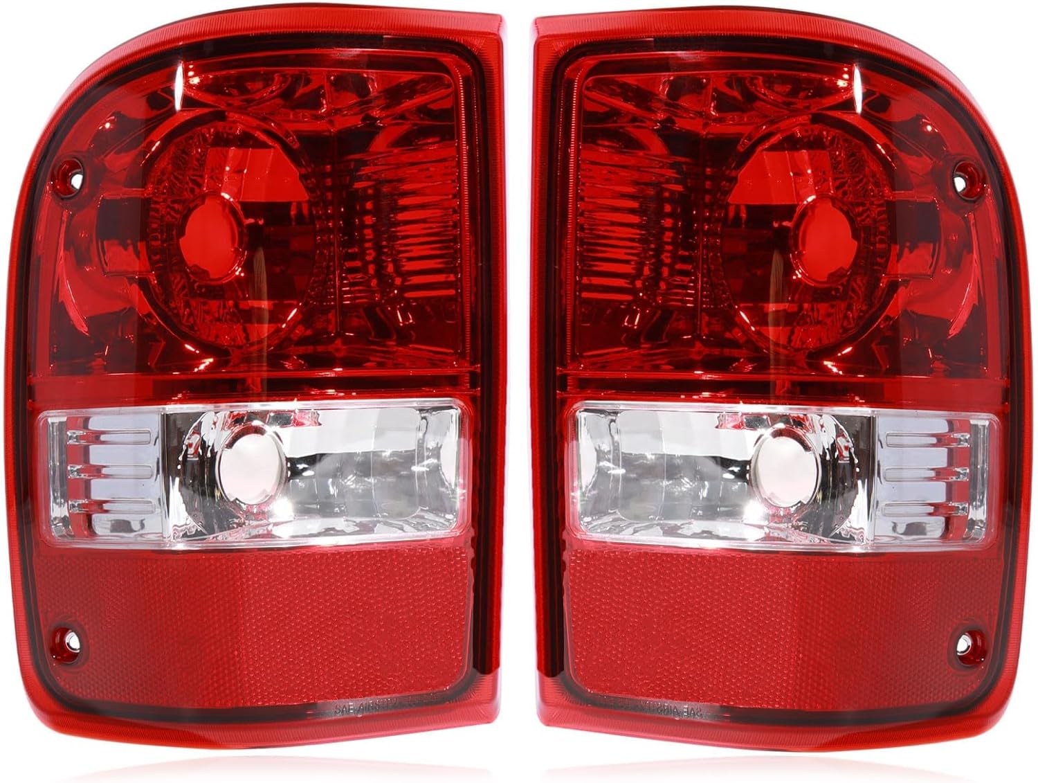 Tail lights Assembly Compatible with 2001-2011 Ford Ranger Left and Right OE Style Rear Light Taillights Replacement for 6L5Z13405AA 6L5Z13404AA