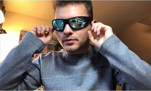 Miniatura 10 de OhO - Lentes inteligentes, lentes de sol polarizados con altavoz Bluetooth, protección UV atléticaexterior y control de voz, unisex (lente gris)
