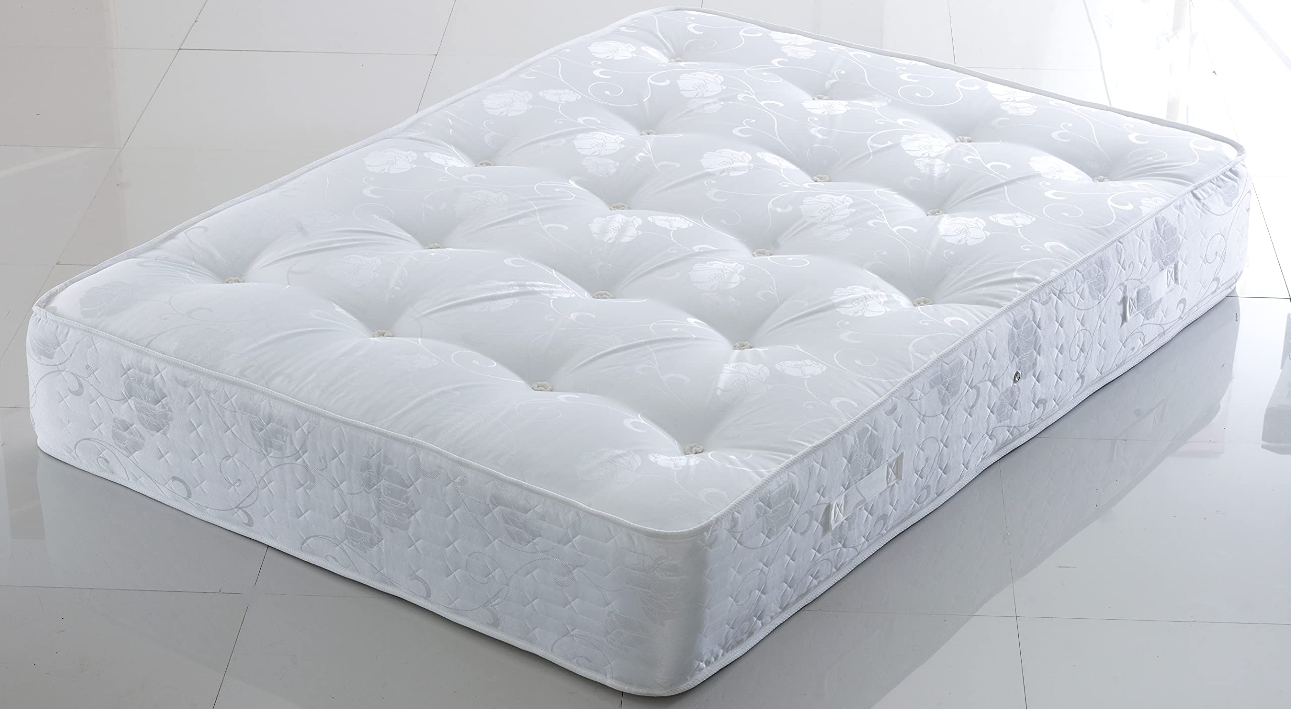 Comfy Deluxe LTD Reflex Foam Hilton Firm Orthopaedic Sprung Mattress 12" Depth In Stock (2FT6 Small Single)