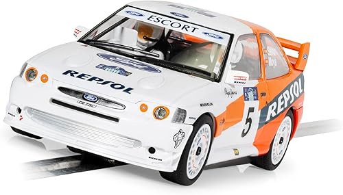 Miniatura 2 de Scalextric Ford Escort Cosworth WRC 1997 Rally de la Acrópolis Carlos Sainz 132 Ranura Coche de carreras C4426