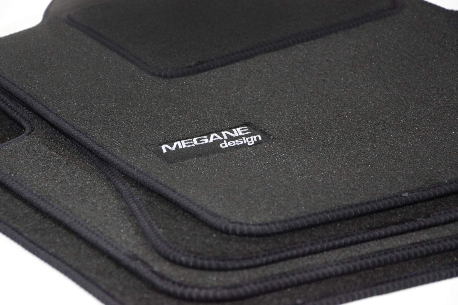 Tappetini in velluto per Renault Megane III (2008-2015, cabriolet) neri, set 4 pz, con fissaggi