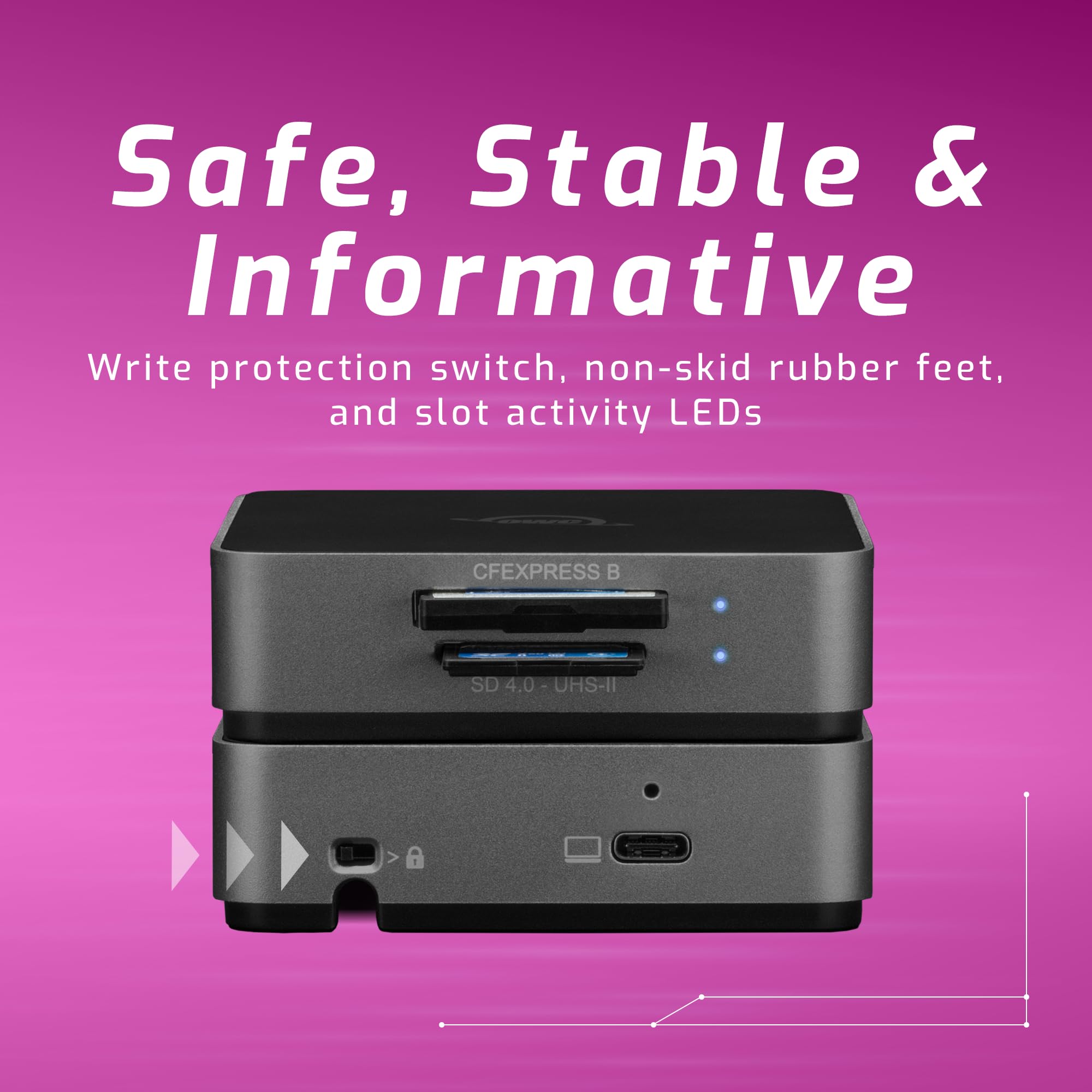 OWC USB-C Dual-Slot CFexpressTy.B Reader OWCTCCFXBSDRDR