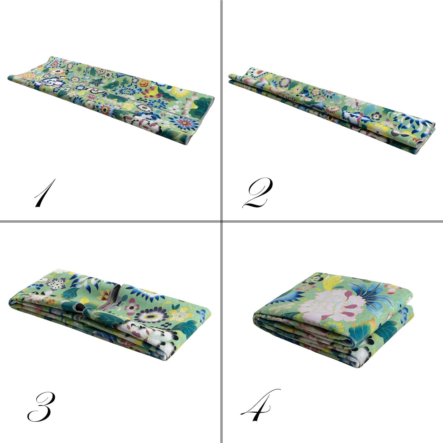 Washable Floral Hallyway Runner Rug for Living Room,2'6''x8' Soft Lightweight Non-Slip Stain Resistant Runner for ‎Bedroom Laundry Room(Green/Multicolor)