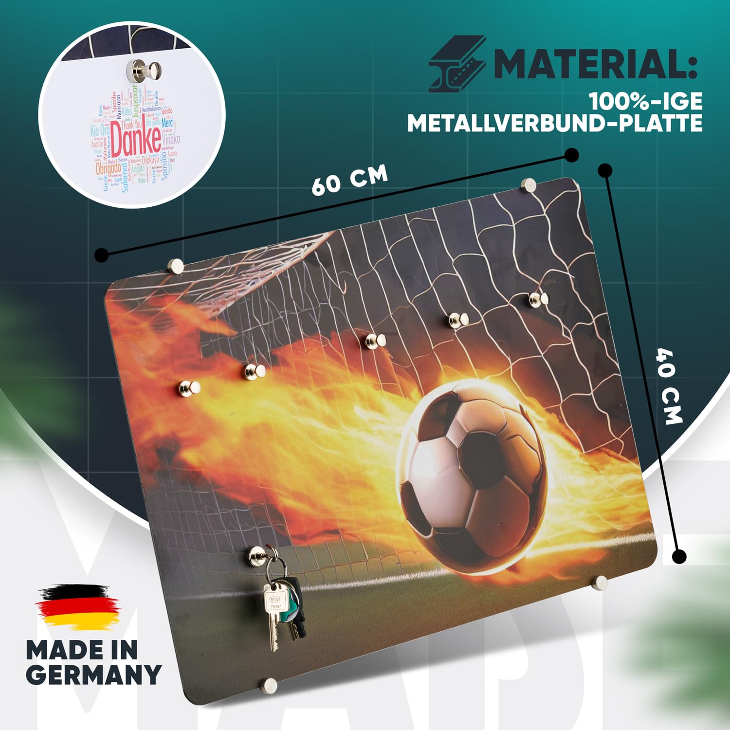 Werkstattzubehör - lustiges Geschenkset Männer - Kollegen - Papa [ Magnettafel Halterung Magnete Zubehör] perfekt & sinnvoll für Werkstatt, Garage und Partykeller - Gifts Men (Rusty)