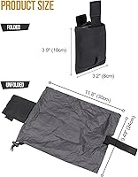 Vista 6 de OneTirgis Dump Pouch - Tactical Belt Mounted MOLLE Dump Pouch, Roll Up Foldable Magazine Mag Pouch, Quick-Release Utility Waist Bag