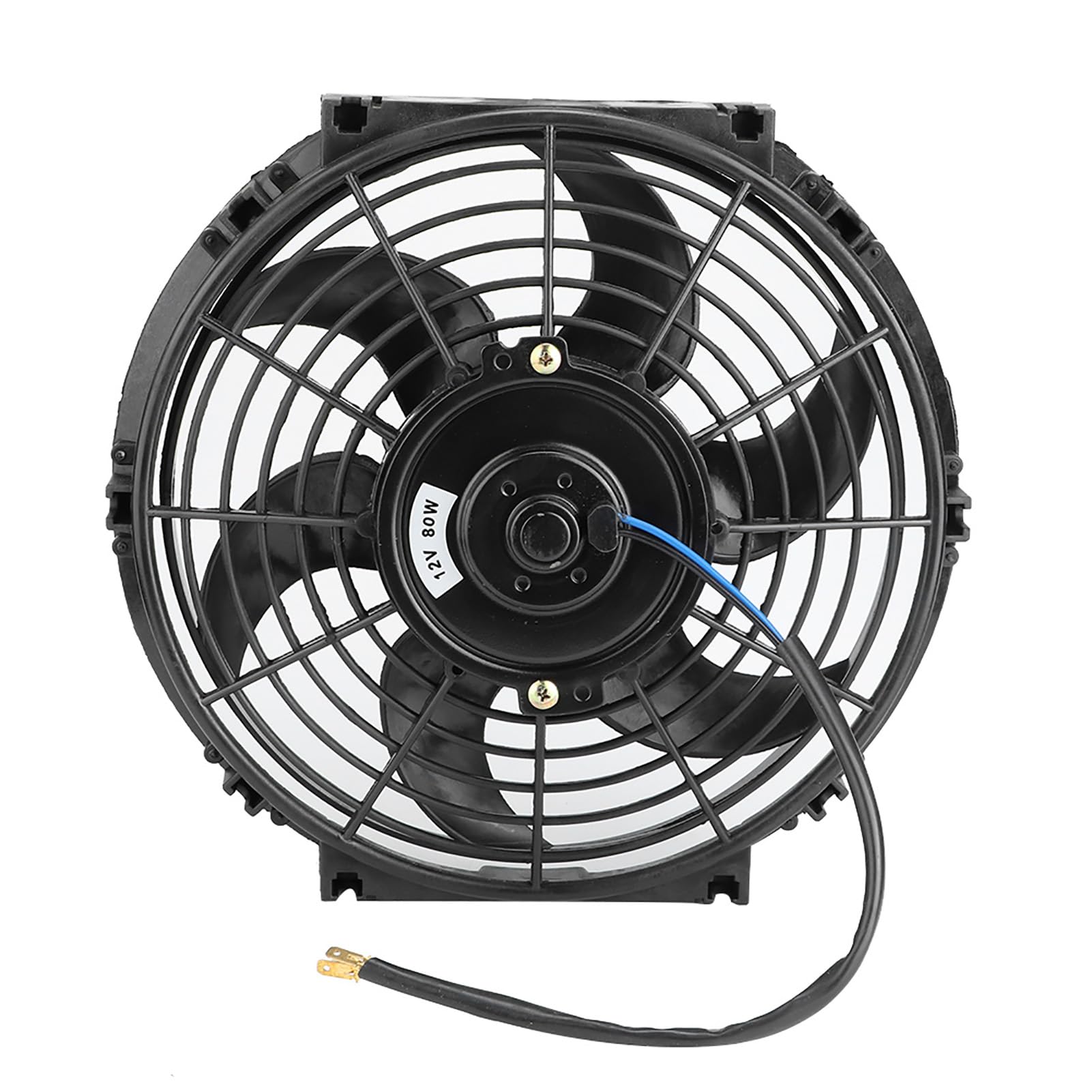 10-calowy wentylator elektryczny Slim Cooling Fan Push Pull – 12 V, lekki plastik – do chłodnic samochodowych, zastosowań Turbo z akcesoriami montażowymi