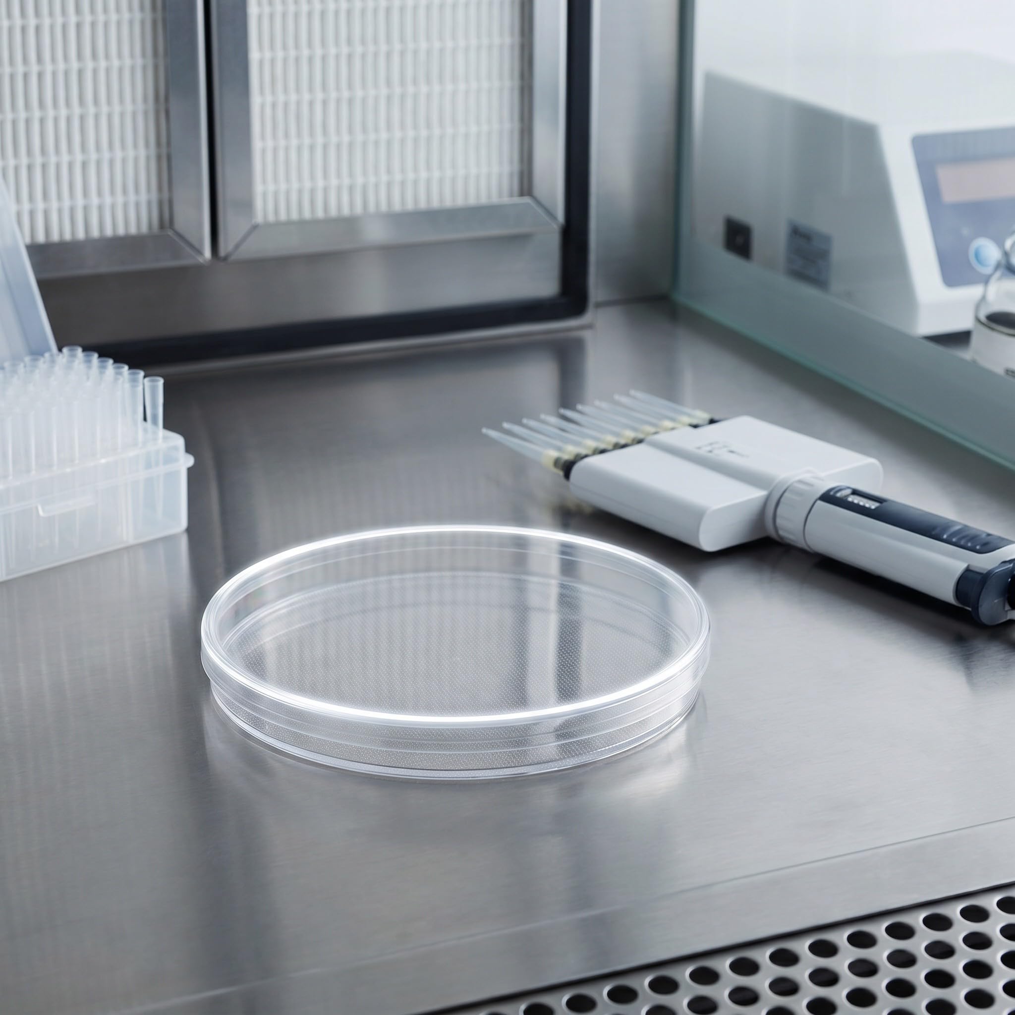 Kisangel Set di 20 piastre di Petri trasparenti con coperchio, 150 mm, in plastica, ideali per osservazioni microbiologiche e esperimenti scientifici in classe.