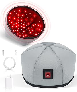 Red Light Cap,Yasinaner Red Light for Head 120LEDs Red Light Device Near Infrared Light Cap