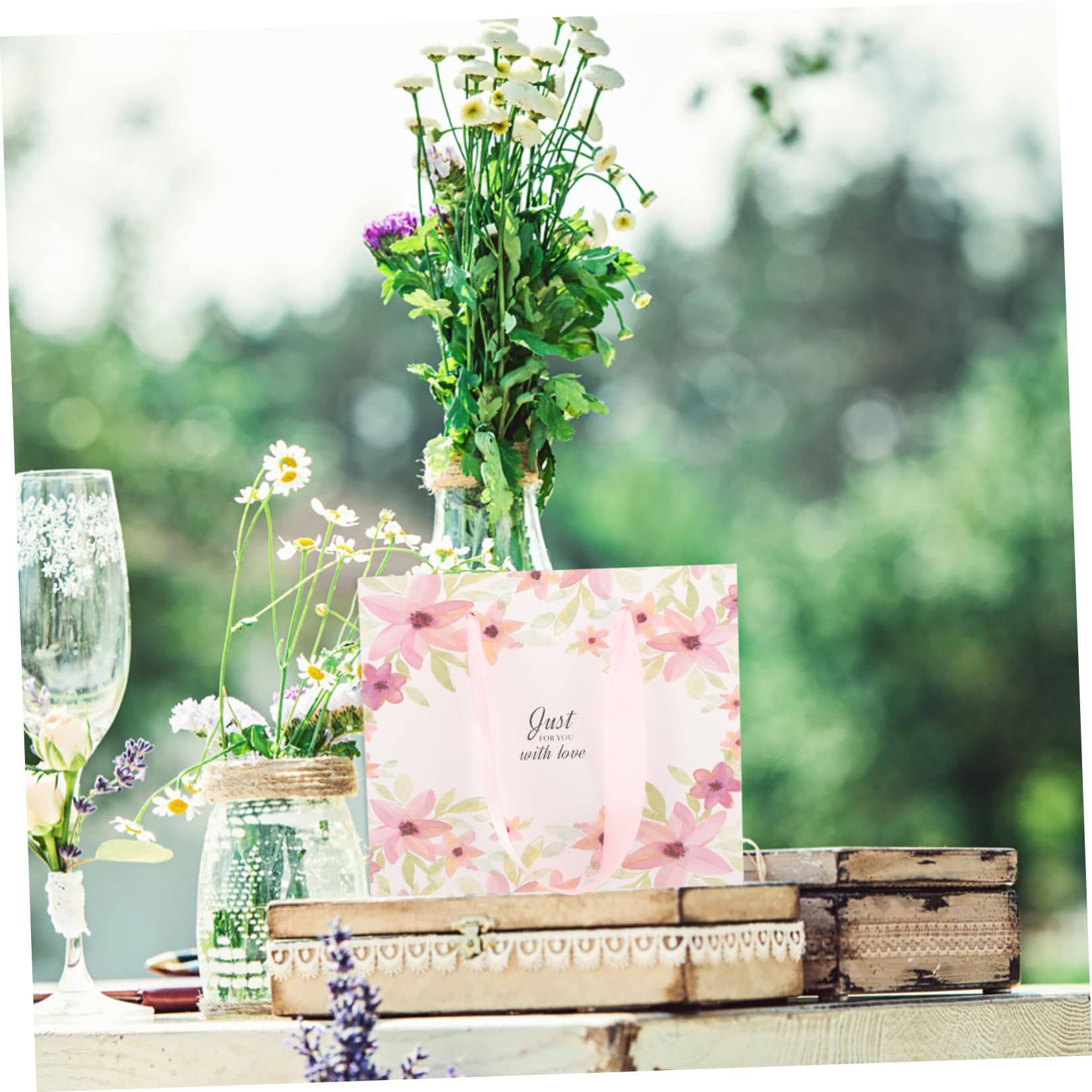 20piezas Bolsas para Regalos Bolsitas De Dulces Rosas Envolver Regalos Decorativas Extra Plegables Artesanía