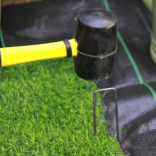 Miniatura 3 de MTB Garden Paquete de 200 grapas de paisaje de 10 x 1 pulgada 11GA (0.12 pulgadas), estacas de jardín, pasadores de red para vallas, picos de suelo,