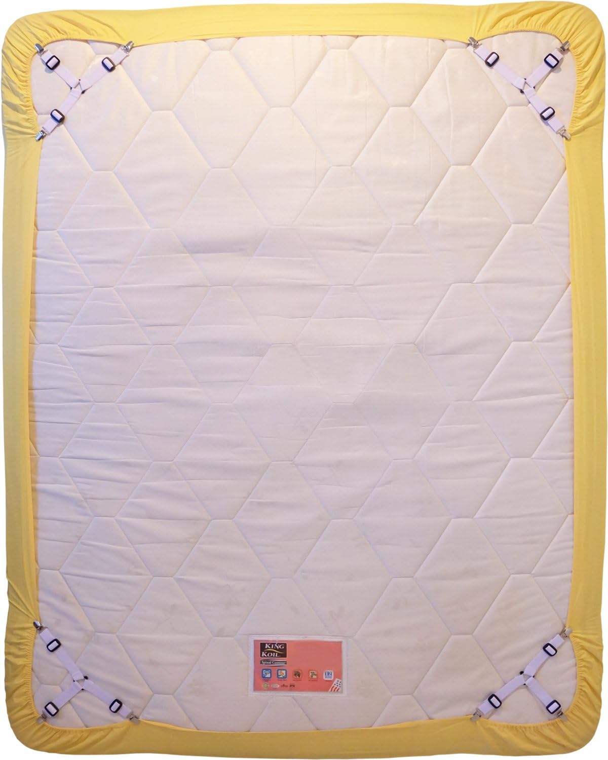 Bed Suspender Gripper/Strap/Holder/Fastener for Your Bed. Triangle Model. (White)