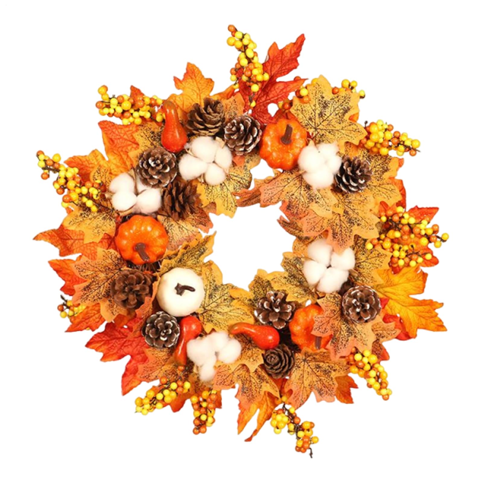 Couronne porte d'entrée artificielle durable pour éviter les feuilles mortes